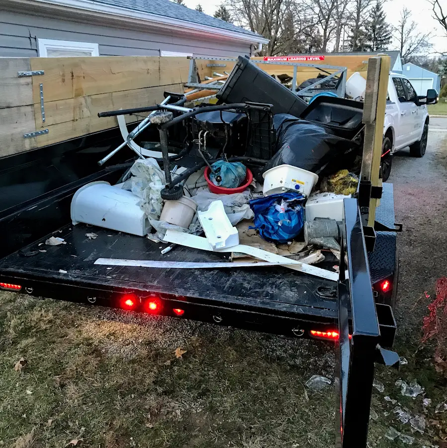 Roll-off dumpster delivered to a residential driveway in Elkridge