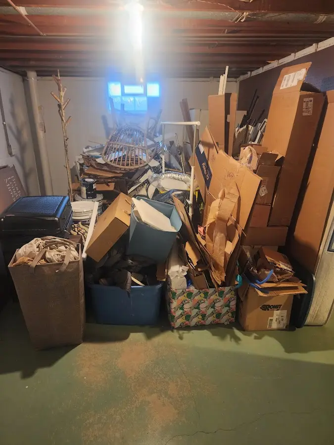 Roll-off dumpster container at job site for Concrete Dumpster Rental in Elkridge